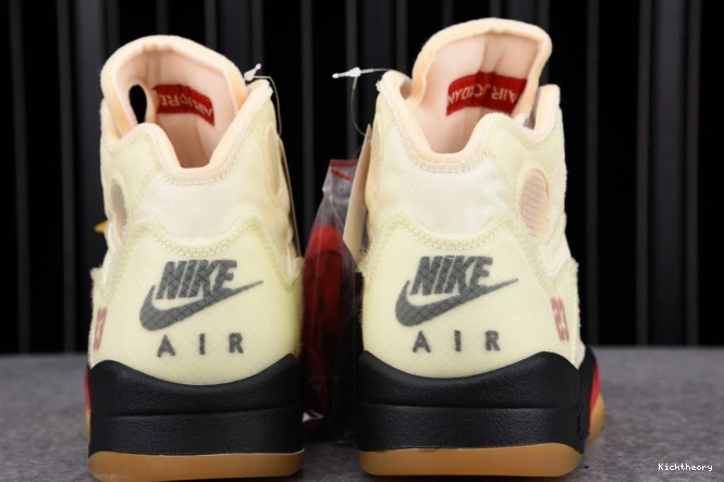 Kick Theory DH8565-100 Jordan Retro 5 Sail OFF-WHITE 0715
